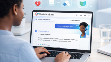 'MyMedicalBank free AI health assistant — check symptoms online Nigeria'